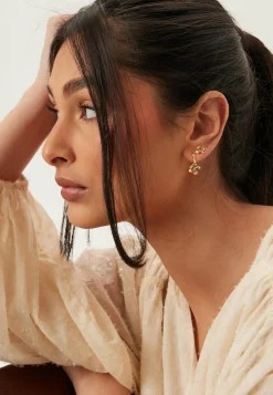 Pilgrim Korvakorut*Ajani Earrings 2-in-1 Set, Gol