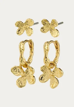 Pilgrim Korvakorut*Ajani Earrings 2-in-1 Set, Gol