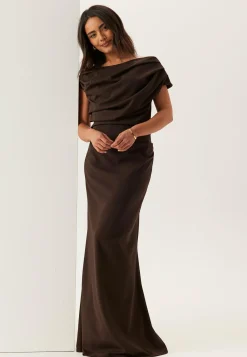 Bubbleroom Occasion Morsiusneitomekot|Yksiolkaimiset Mekot*Asymmetric Draped Maxi Dress