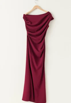 Bubbleroom Occasion Morsiusneitomekot|Juhlamekot*Asymmetric Draped Maxi Dress
