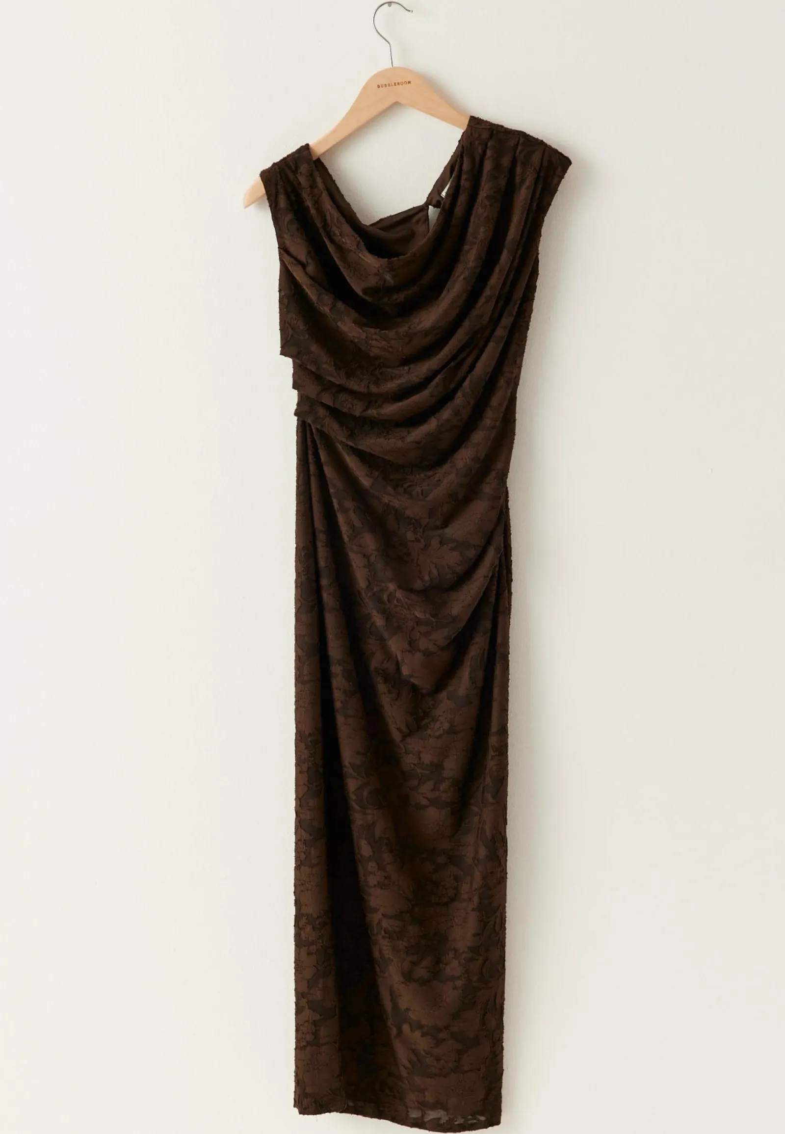 Bubbleroom Occasion Juhlamekot|Yksiolkaimiset Mekot*Asymmetric Jacquard Stretch Ankle Dress