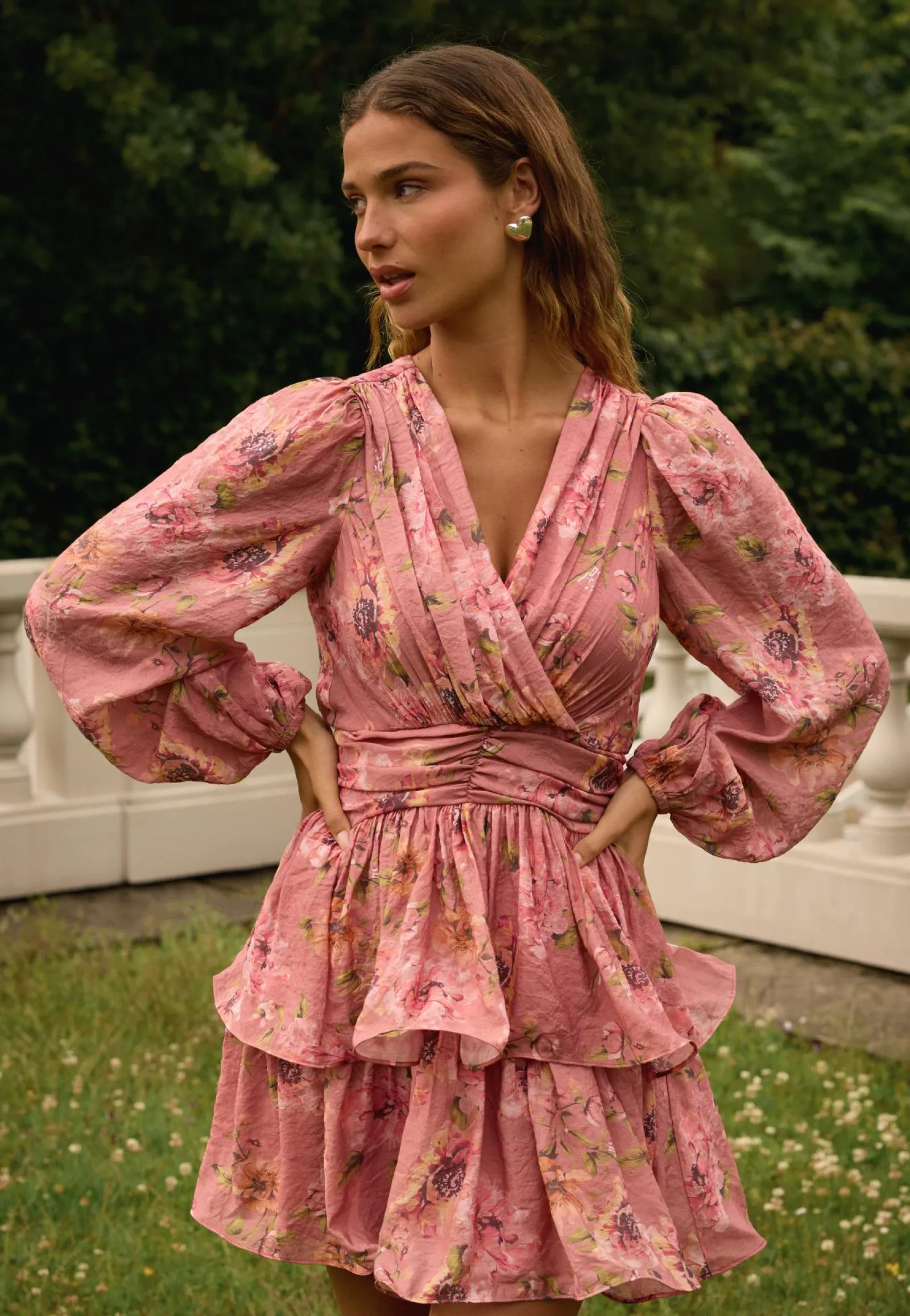 Bubbleroom Occasion Röyhelömekot|Juhlamekot*Balloon Sleeve Short Flounce Dress