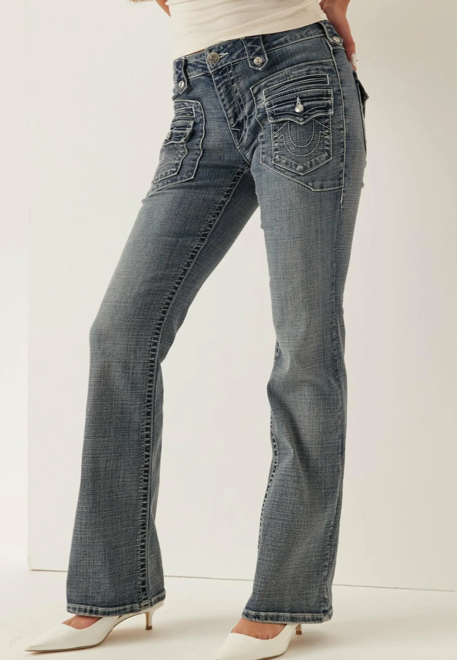 True Religion Farkut*Becca Mr Retro Pocket Flare Flap