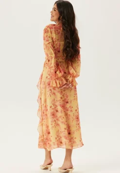 Bubbleroom Occasion Juhlamekot|Kukkakuosiset Ja Kuviolliset Mekot*Belted Chiffon Midi Dress