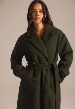 BUBBLEROOM Syystakit|Villakangastakit*Belted Wool Blend Coat