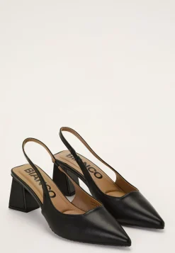 Bianco Sandaalit|Juhlakengät*Biamaralyn Slingback Smooth Faux Leather