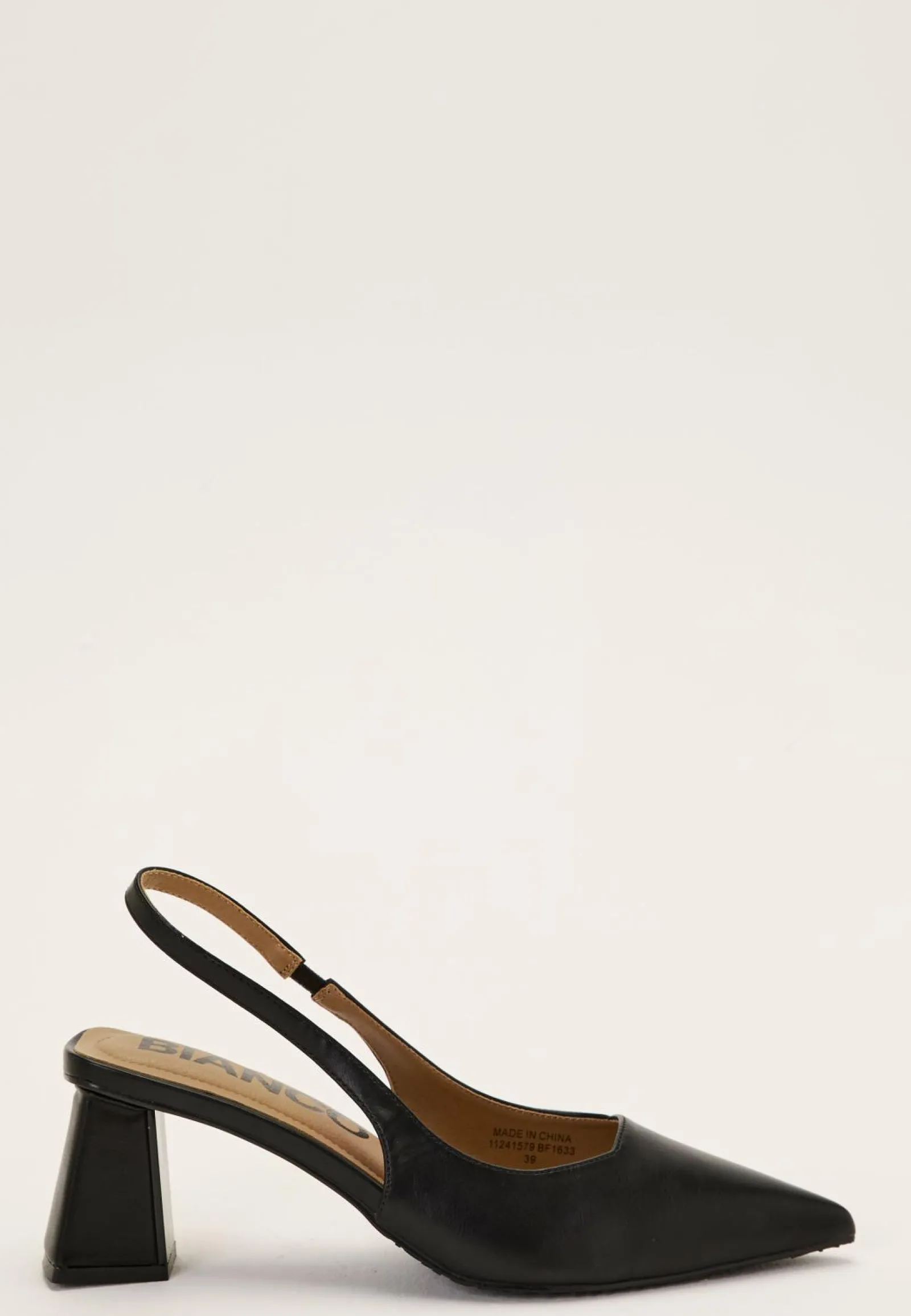 Bianco Sandaalit|Juhlakengät*Biamaralyn Slingback Smooth Faux Leather