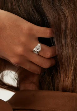 Pilgrim Sormukset*Blossom Organic Shaped Ring Si