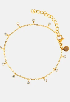 BY JOLIMA Rannekorut*Bracelet With Multi Crystal Charm