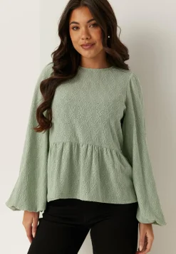 BUBBLEROOM Yksiväriset Puserot Ja Paidat|Rennot Puserot Ja Paidat*Broderie Anglaise Blouse