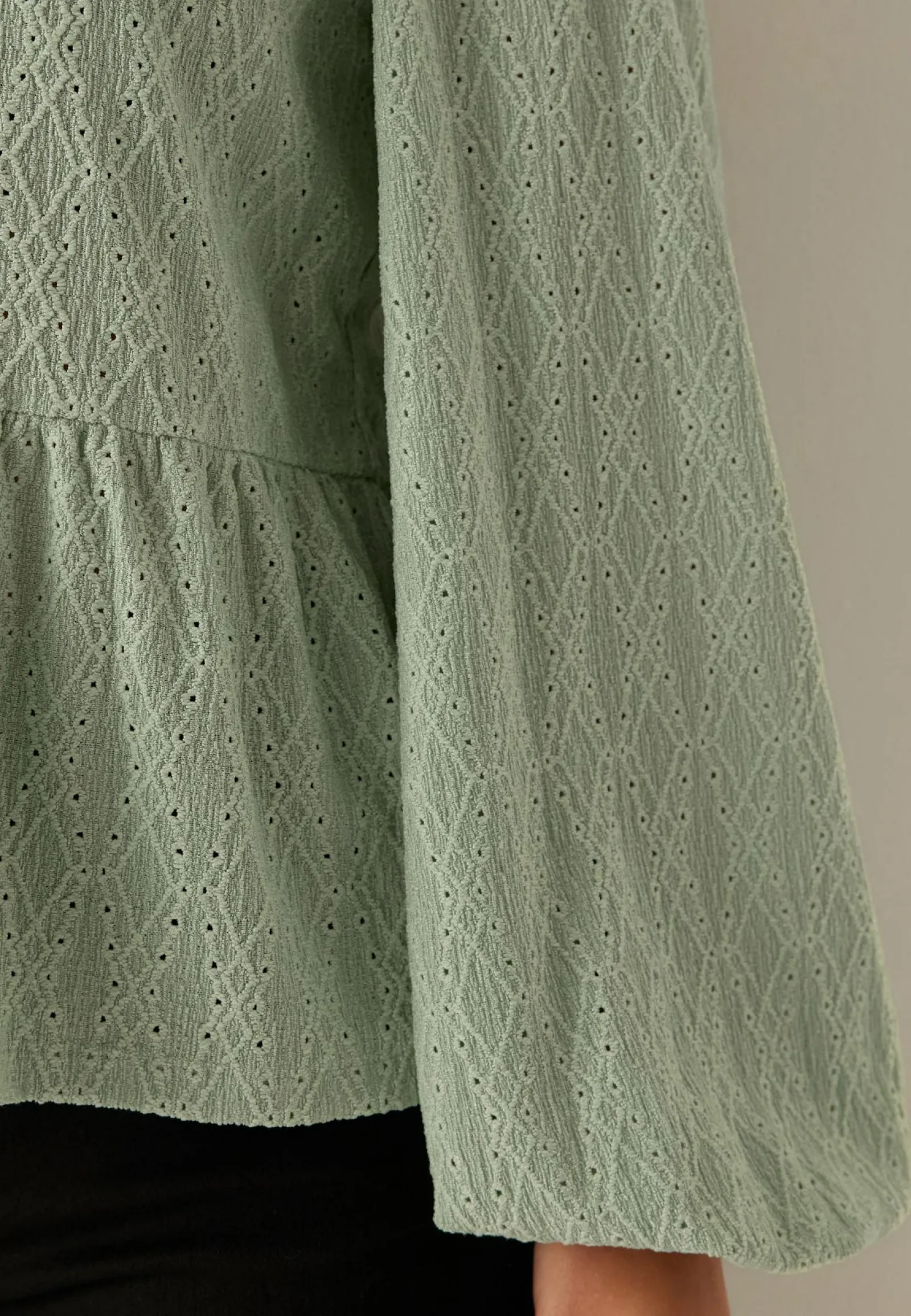 BUBBLEROOM Yksiväriset Puserot Ja Paidat|Rennot Puserot Ja Paidat*Broderie Anglaise Blouse