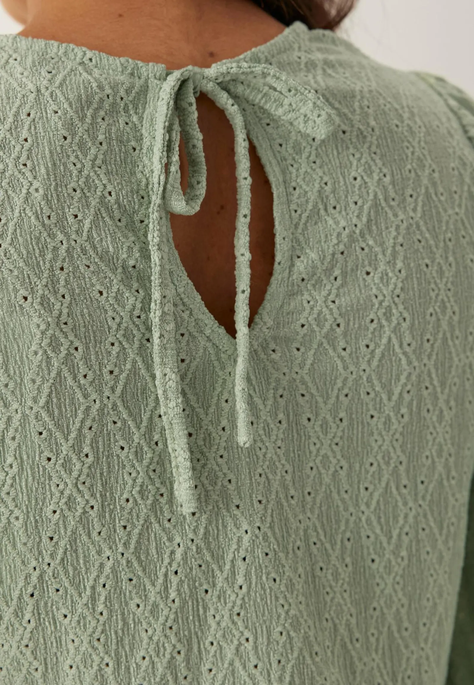 BUBBLEROOM Yksiväriset Puserot Ja Paidat|Rennot Puserot Ja Paidat*Broderie Anglaise Blouse