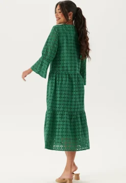 Happy Holly Kesämekot|Pitkähihaiset Mekot*Broderie Anglaise Round Neck Dress