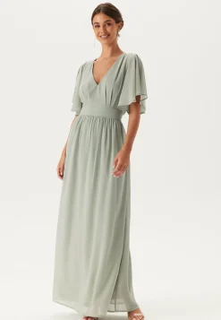 Bubbleroom Occasion Morsiusneitomekot|Iltapuvut*Butterfly Sleeve Chiffon Gown