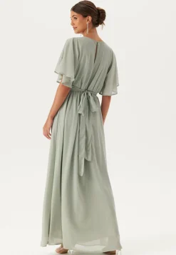 Bubbleroom Occasion Morsiusneitomekot|Iltapuvut*Butterfly Sleeve Chiffon Gown