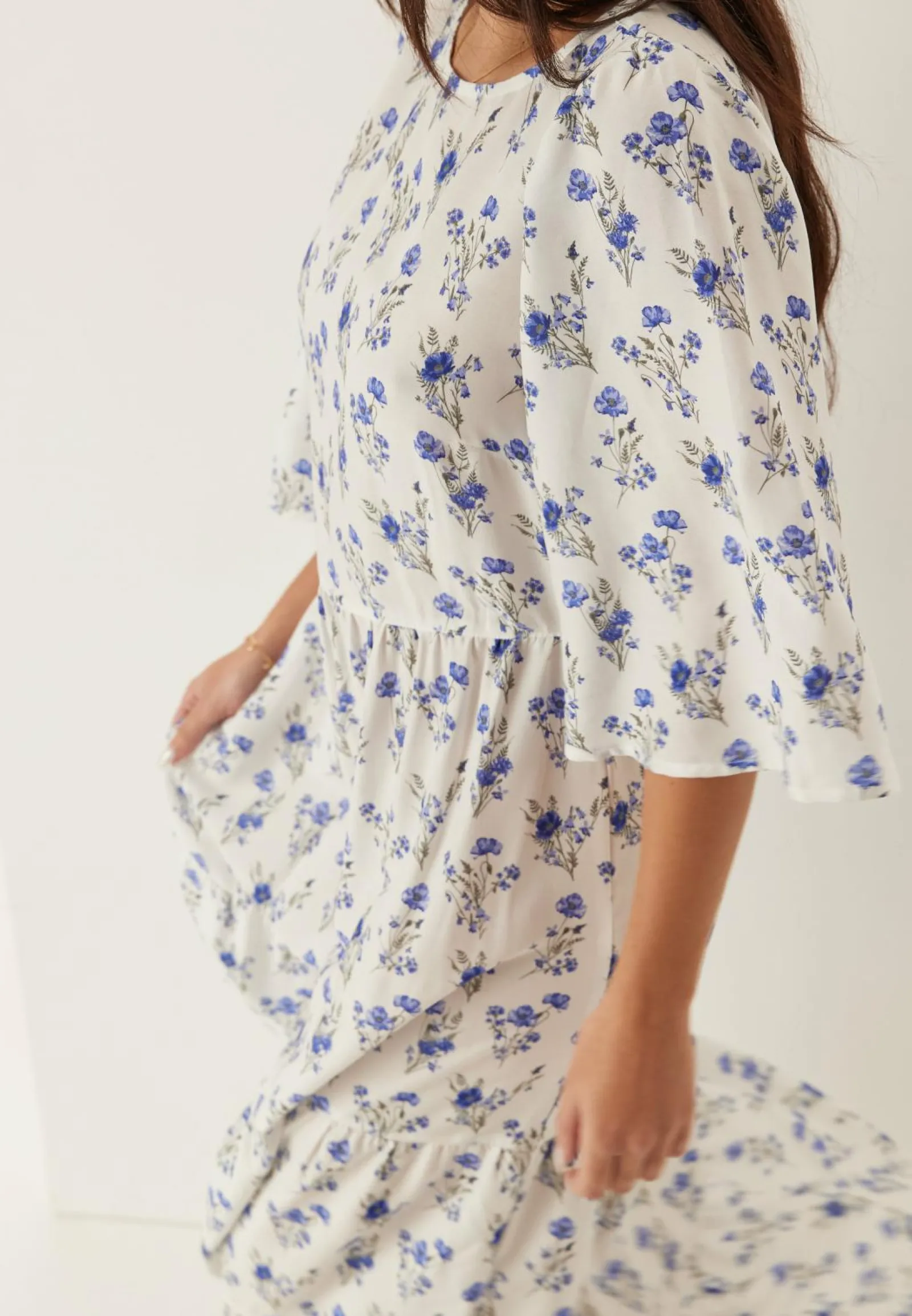 BUBBLEROOM Kukkakuosiset Ja Kuviolliset Mekot|Kesämekot*Butterfly Sleeve Maxi Dress