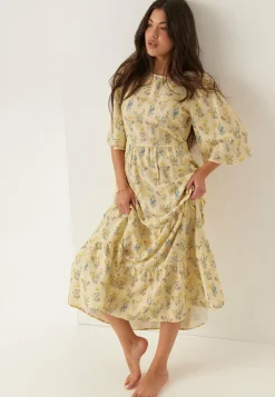 BUBBLEROOM Kukkakuosiset Ja Kuviolliset Mekot|Kesämekot*Butterfly Sleeve Maxi Dress