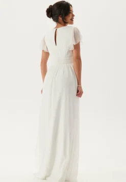 Bubbleroom Occasion Häämekot*Butterfly Sleeve Pleated Wedding Gown