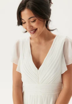 Bubbleroom Occasion Häämekot*Butterfly Sleeve Pleated Wedding Gown