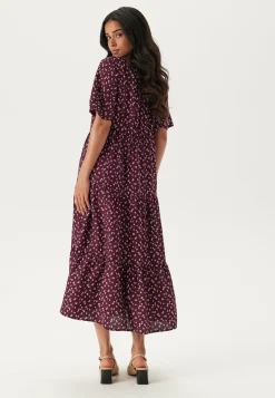 Happy Holly Kukkakuosiset Ja Kuviolliset Mekot|Midimekot*Butterfly Sleeve Viscose Midi Dress