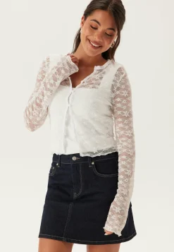 BUBBLEROOM Neuletakit Ja Neuleet|Pitkähihaiset Topit*Button Lace Cardigan