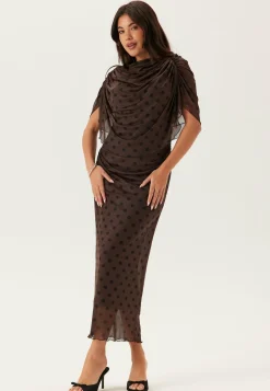 Bubbleroom Occasion Juhlamekot|Pilkulliset Mekot*Cape Mesh Ankle Dress