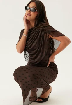 Bubbleroom Occasion Juhlamekot|Pilkulliset Mekot*Cape Mesh Ankle Dress