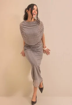 Bubbleroom Occasion Juhlamekot|Kukkakuosiset Ja Kuviolliset Mekot*Cape Mesh Ankle Dress