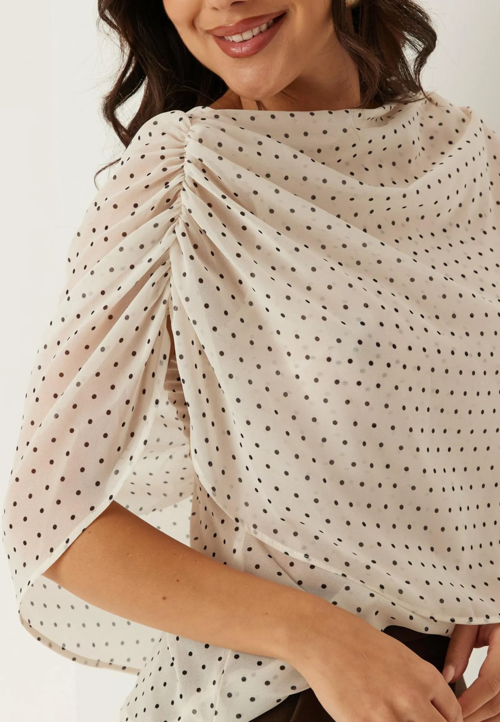 BUBBLEROOM Hihattomat Puserot Ja Paidat|Kuviolliset Puserot*Cape Sleeveless Blouse