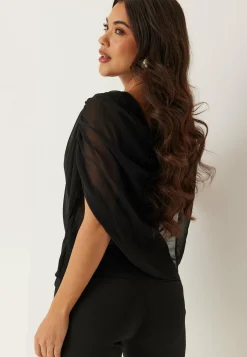 BUBBLEROOM Hihattomat Puserot Ja Paidat|Röyhelöpuserot*Cape Sleeveless Blouse