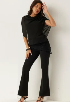 BUBBLEROOM Hihattomat Puserot Ja Paidat|Röyhelöpuserot*Cape Sleeveless Blouse