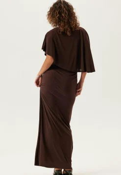 Bubbleroom Occasion Morsiusneitomekot|Trikoomekot*Cape Soft Maxi Dress