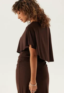 Bubbleroom Occasion Morsiusneitomekot|Trikoomekot*Cape Soft Maxi Dress