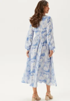 BUBBLEROOM Kukkakuosiset Ja Kuviolliset Mekot|Kesämekot*CC V-neck Viscose Strap L/S Dress