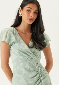 Goddiva Juhlamekot|Kesämekot*Chiffon Flutter High Low Dress