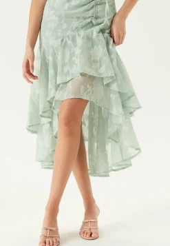 Goddiva Juhlamekot|Kesämekot*Chiffon Flutter High Low Dress
