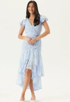 Goddiva Juhlamekot|Kesämekot*Chiffon Flutter High Low Dress