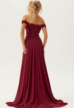 Christian Koehlert Joulumekot|Morsiusneitomekot*Chiffon Off Shoulder Evening Dress