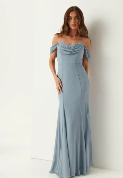 Goddiva Morsiusneitomekot|Vanhojentanssimekot*Chiffon Off Shoulder Maxi Dress