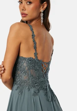 Christian Koehlert Paljettimekot|Vanhojentanssimekot*Chiffon Rhinestone Evening Dress