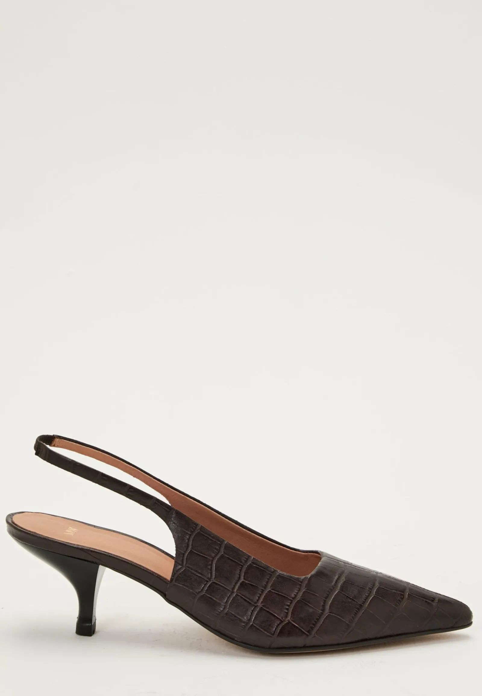 MAKE WAY Aidon Nahan Kengät|Juhlakengät*Croco Leather Slingback