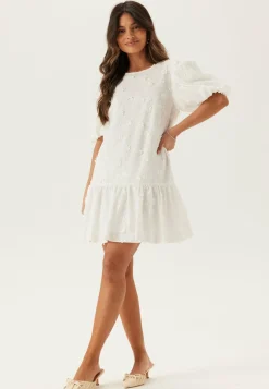 Bubbleroom Occasion Kesämekot|Minimekot*3D Embroidered Puff Sleeve dress