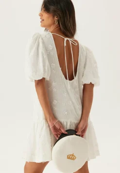 Bubbleroom Occasion Kesämekot|Minimekot*3D Embroidered Puff Sleeve dress