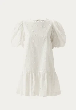 Bubbleroom Occasion Kesämekot|Minimekot*3D Embroidered Puff Sleeve dress