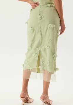 Bubbleroom Occasion Juhlasetit|Juhlameet*3D Floral Straight Ankle Skirt