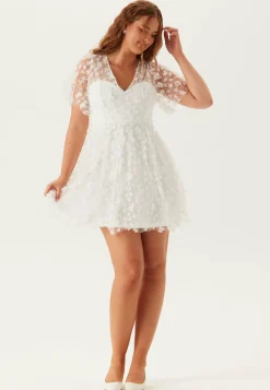 Bubbleroom Occasion Minimekot|Valmistujaismekot*3D Floral V-neck Dress