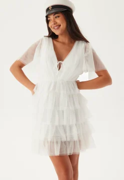 Bubbleroom Occasion Röyhelömekot|Minimekot*Deep V-neck Tulle Dress