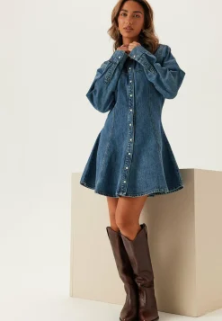 BUBBLEROOM Farkkumekko|Farkut*Denim Mini Dress