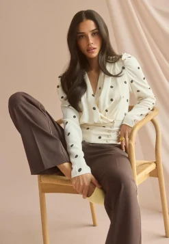 BUBBLEROOM Rennot Puserot Ja Paidat|Tunikat Ja Puserot*Drapy Button Blouse