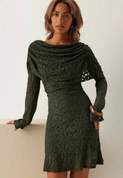 BUBBLEROOM Joulumekot|Yksiolkaimiset Mekot*Drapy Lace Dress